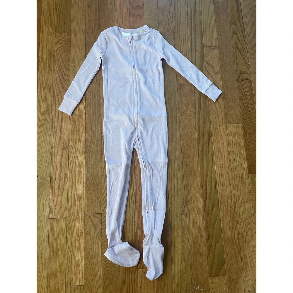 Old Navy Kids Pink Ribbed Footed Pajamas Sleepers 3T 803150-00-1